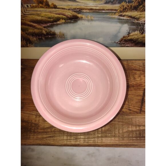 Vintage HLC Fiesta Rose Pink Stacking Cereal/Soup Bowl 7" Set Of 4 Fiestaware - Picture 5 of 5